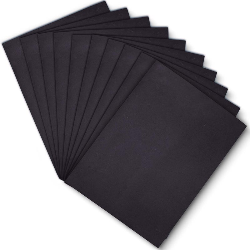 ACTIVITYYA Black EVA Foam Sheets, 9 x 12 Inch, 2mm Thick Handicraft Foam Paper for Arts and Crafts, by - 10 Sheets - Image 1